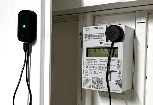 novolto Sense montato sul contatore elettrico