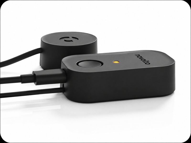 Sensore LED giallo lampeggiante